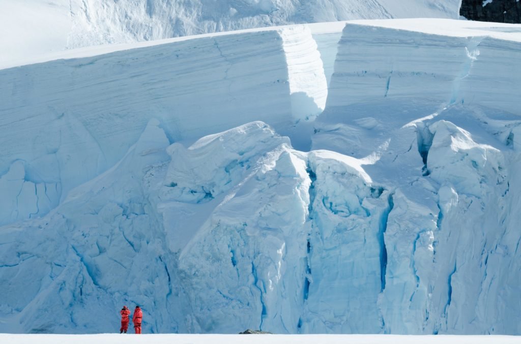 Glaciar Sector Bahía Paraíso Base Chilena Gabriel González Videla Territorio Antártico Chileno