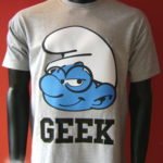 camiseta smurf geek nerd
