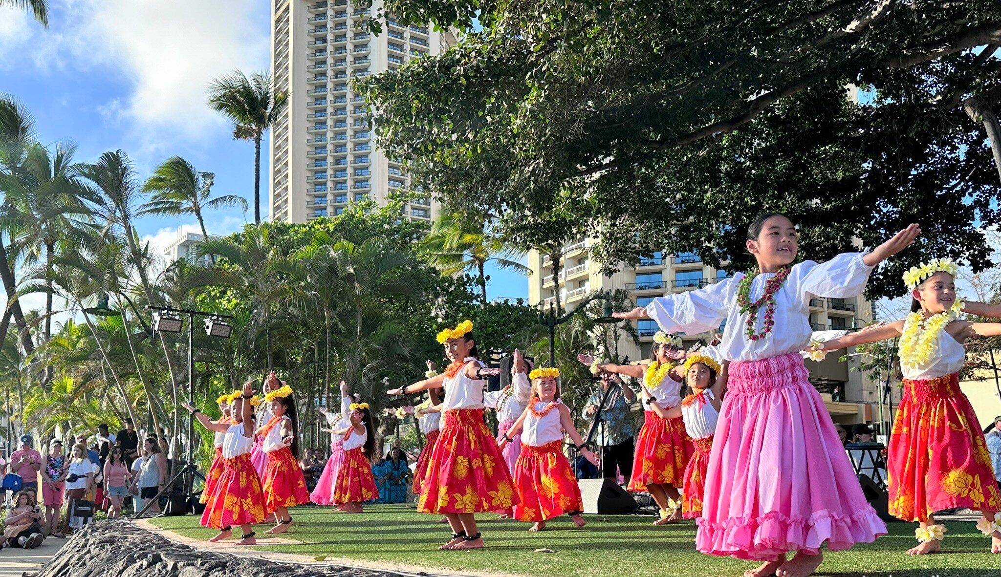 Show de hula gratuito no Havaí Oahu waikiki como chegar no Havai