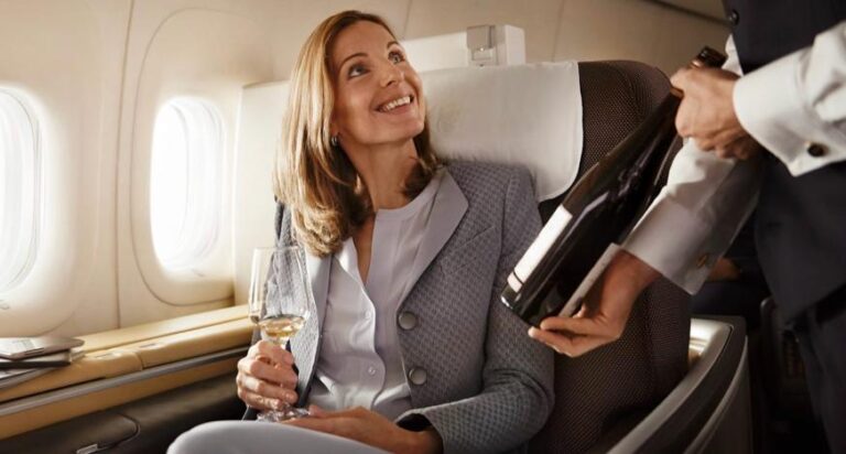 lufthansa first class terminal btg pactual gratuito